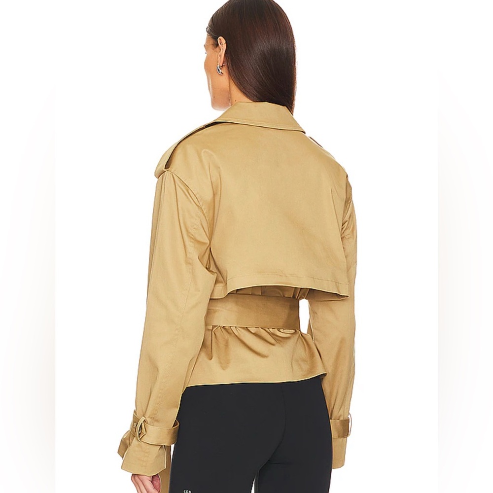 Favorite Daughter The Cropped Charles Trench in Sand. Nwt size Medium - Picture 4 of 10